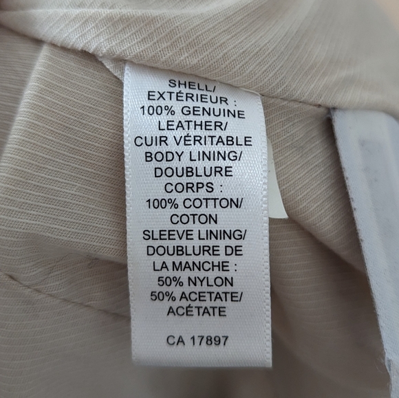 90's Banana Republic Tan Leather Jacket - Picture 7 of 7